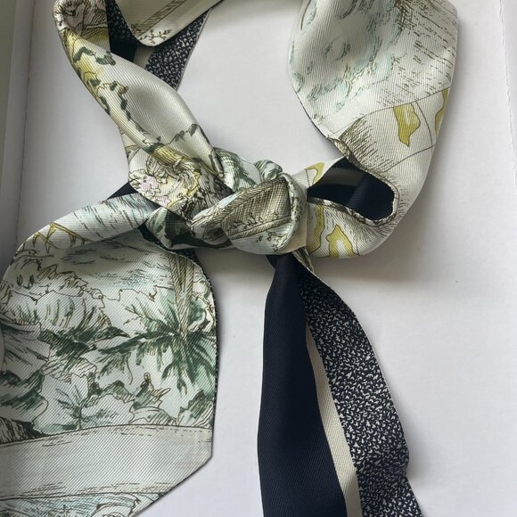 COPY - Silk Skinny Scarf - Picture 1 of 5